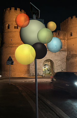ORB virtual sculpture in Rome.